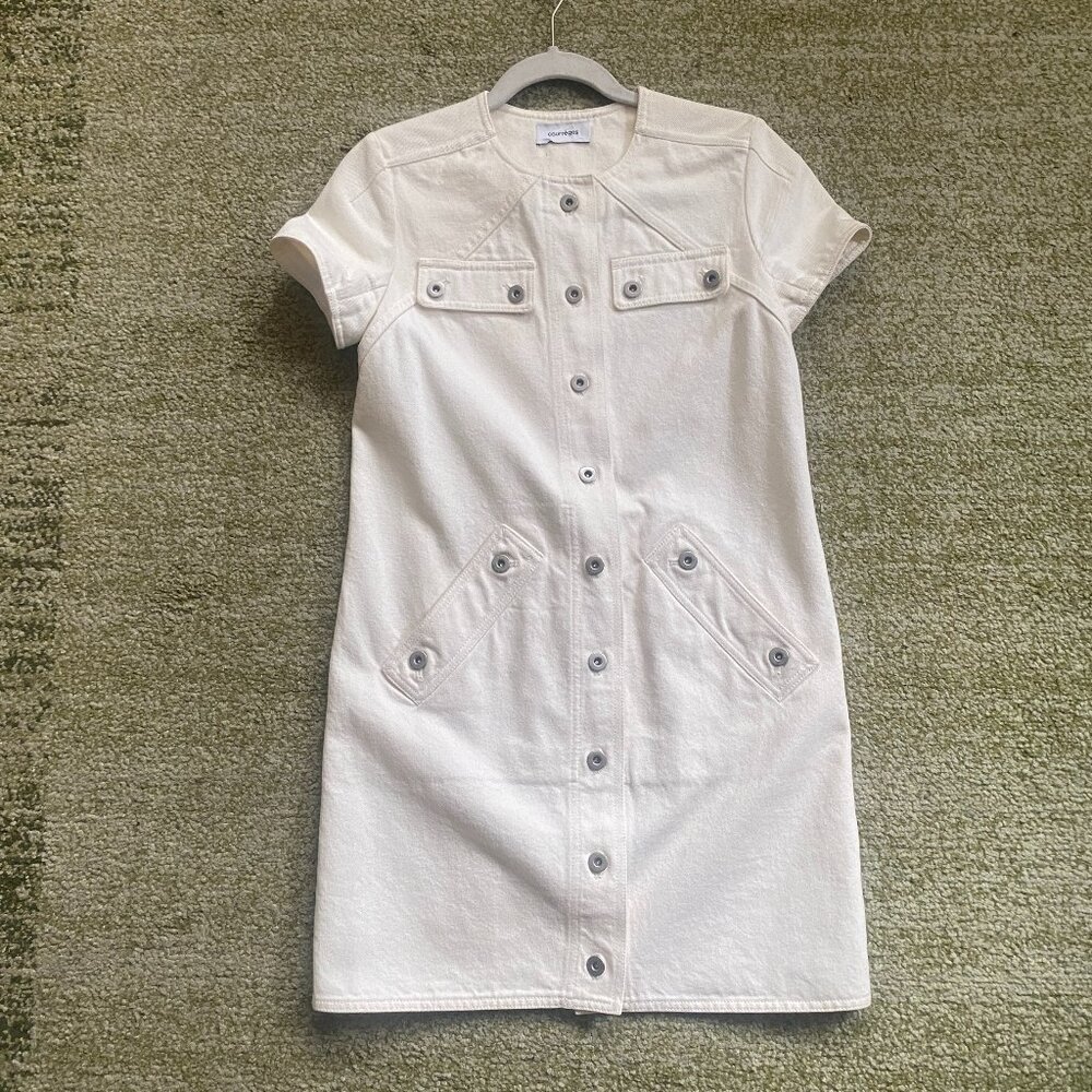 White Courrèges Mini Dress